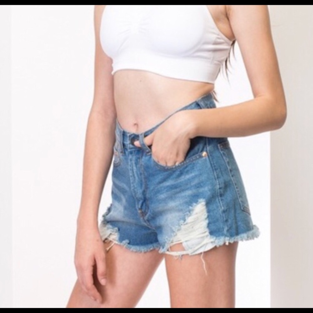 Destroyed Jean shorts